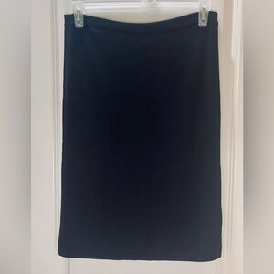 Vintage Cyrus Classic Black Pencil Skirt Knee Length Knit Size L